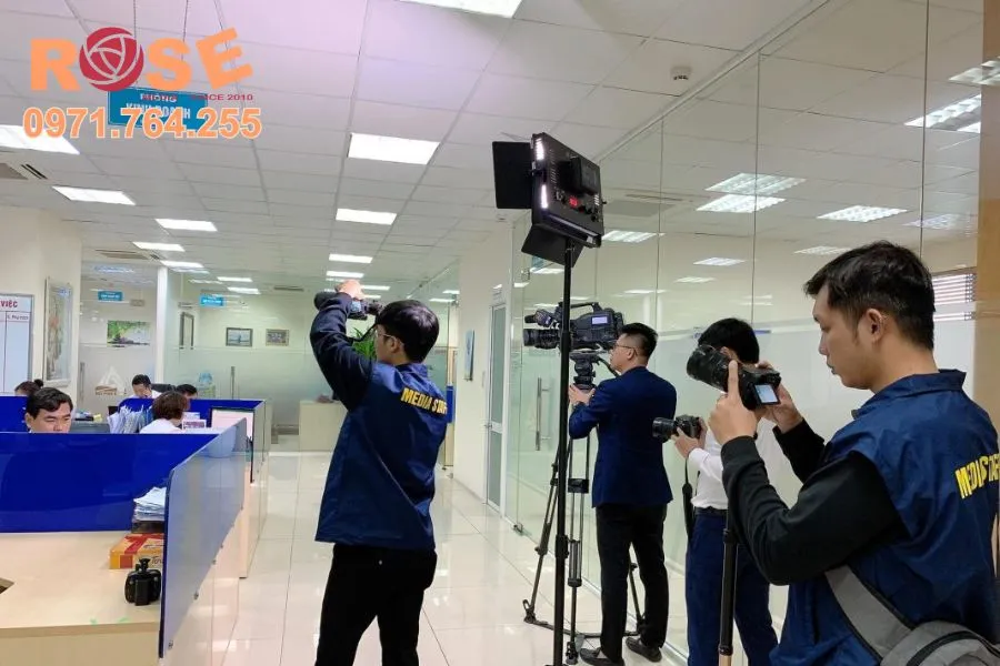 Quá trình quay phim giới thiệu doanh nghiệp thực tế