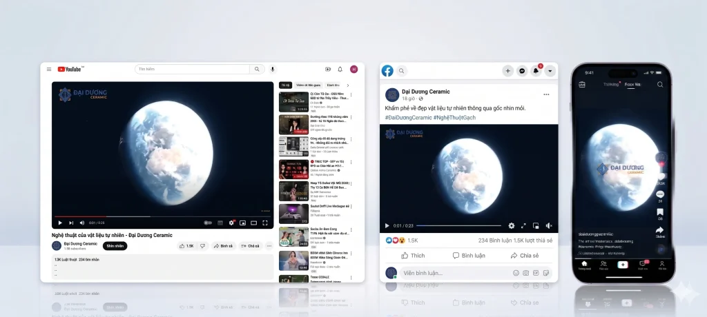 Mỗi nền tảng cần một cách triển khai khác nhau để tối ưu hiệu quả video