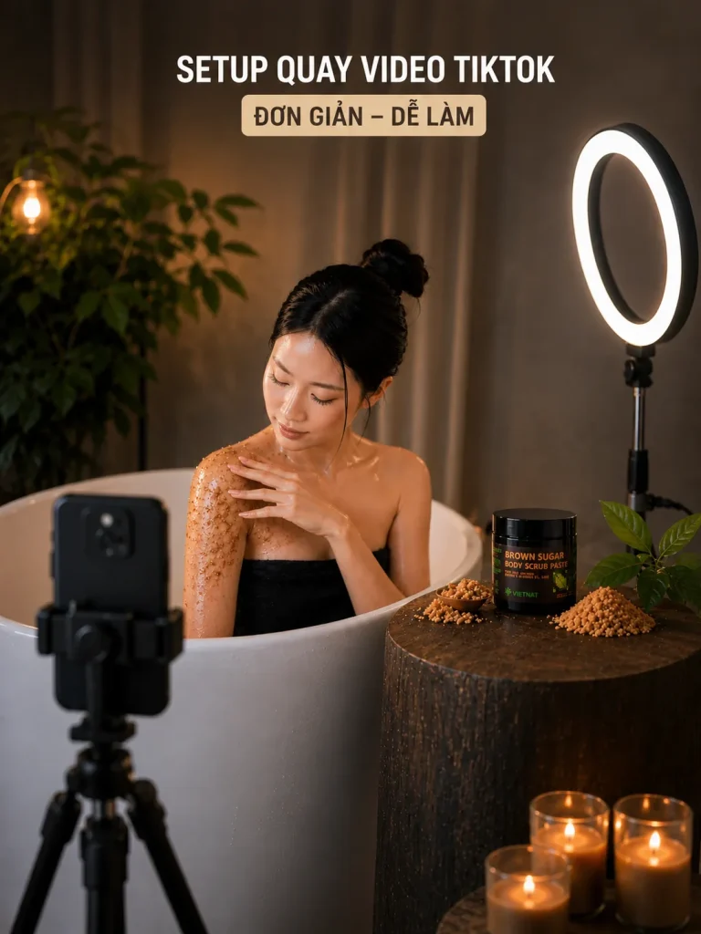 Người dùng quay TikTok review sản phẩm